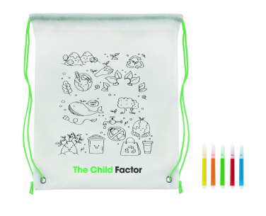 Logotrade promotional gifts photo of: Non woven kids bag with pens