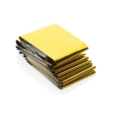 Logo trade promotional gift photo of: Solra emergency blanket in RCS recycled RPET pouch