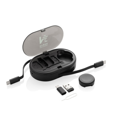 Logo trade corporate gift photo of: Chargevix RCS rplastic Multi-functional 60W charging set