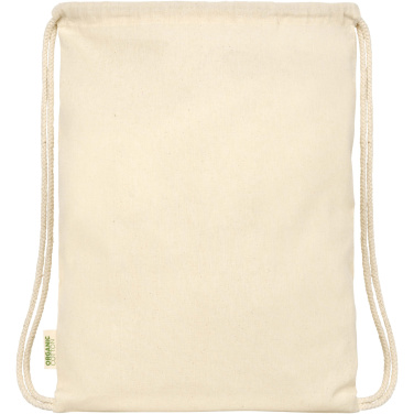 Logotrade promotional items photo of: Odisha 100 g/m² OCS organic drawstring bag 5L