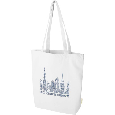 Logo trade promotional merchandise photo of: Odisha 180 g/m² OCS organic wide bottom tote bag 11L