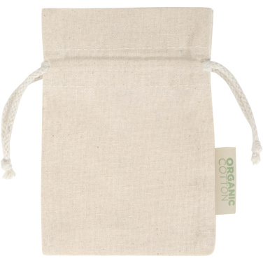 Logotrade promotional item picture of: Odisha 140 g/m² OCS organic gift bag - 15 x 10 cm