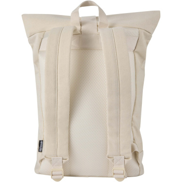 Logotrade promotional giveaway image of: Recanvas 14” GRS recycled rolltop backpack 16L