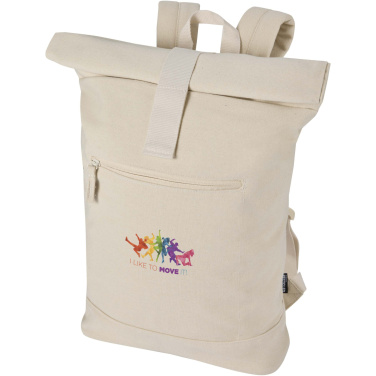 Logo trade advertising products picture of: Recanvas 14” GRS recycled rolltop backpack 16L