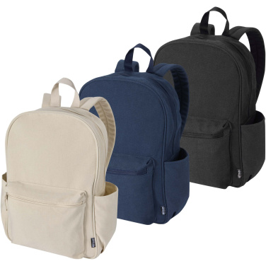 Logo trade promotional items image of: Recanvas 15.6” GRS recycled city backpack 16L