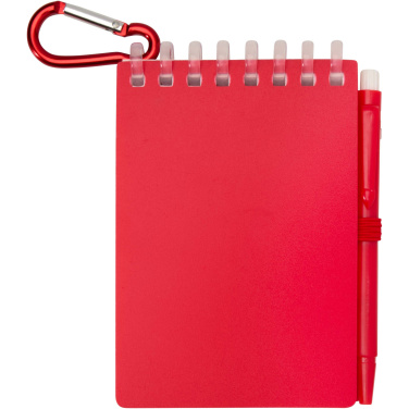 Logotrade corporate gifts photo of: Lig Mini recycled outdoor soft cover notebook and ballpoint pen set (black ink)