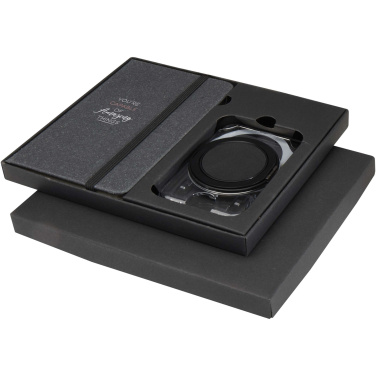 Logo trade promotional items image of: Kern A6 hard cover notebook and MagSafe wallet gift set