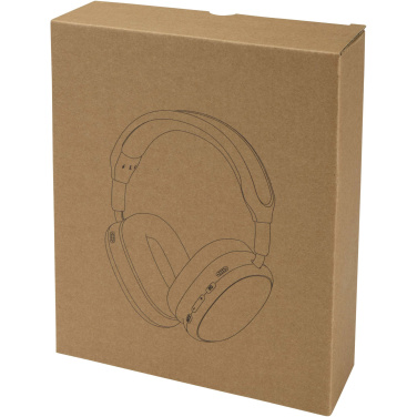 Logo trade promotional items image of: Alzir recycled plastic over-ear wireless Bluetooth® headset