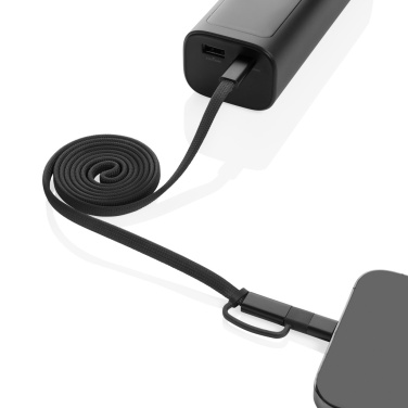 Logotrade promotional gifts photo of: Arc RCS recycled Ultra-thin 60W 2 in 1 magnetic cable