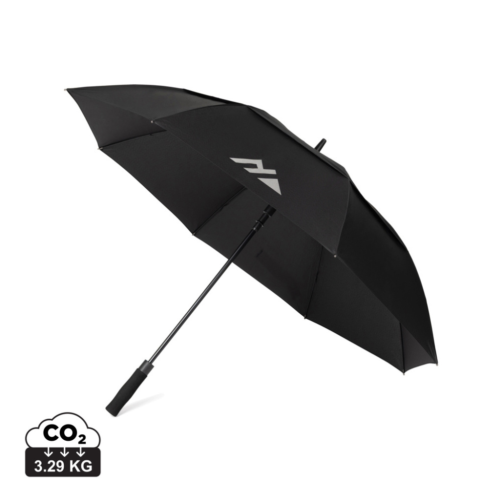 Logotrade promotional giveaway image of: Nordic Drift Trail 27" AWARE™ RPET storm UPF 50+ proof Umbre