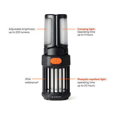 Logo trade corporate gifts image of: Nordic Drift Titan Portable mosquito repellent camping light