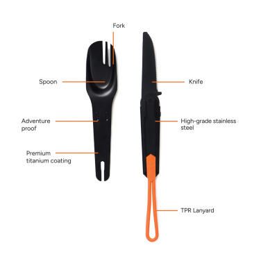 Logotrade promotional gifts photo of: Nordic Drift Trail 4 in 1 outdoor cutlery