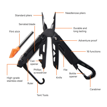 Logotrade promotional merchandise picture of: Nordic Drift Adventure Multi-function Pliers
