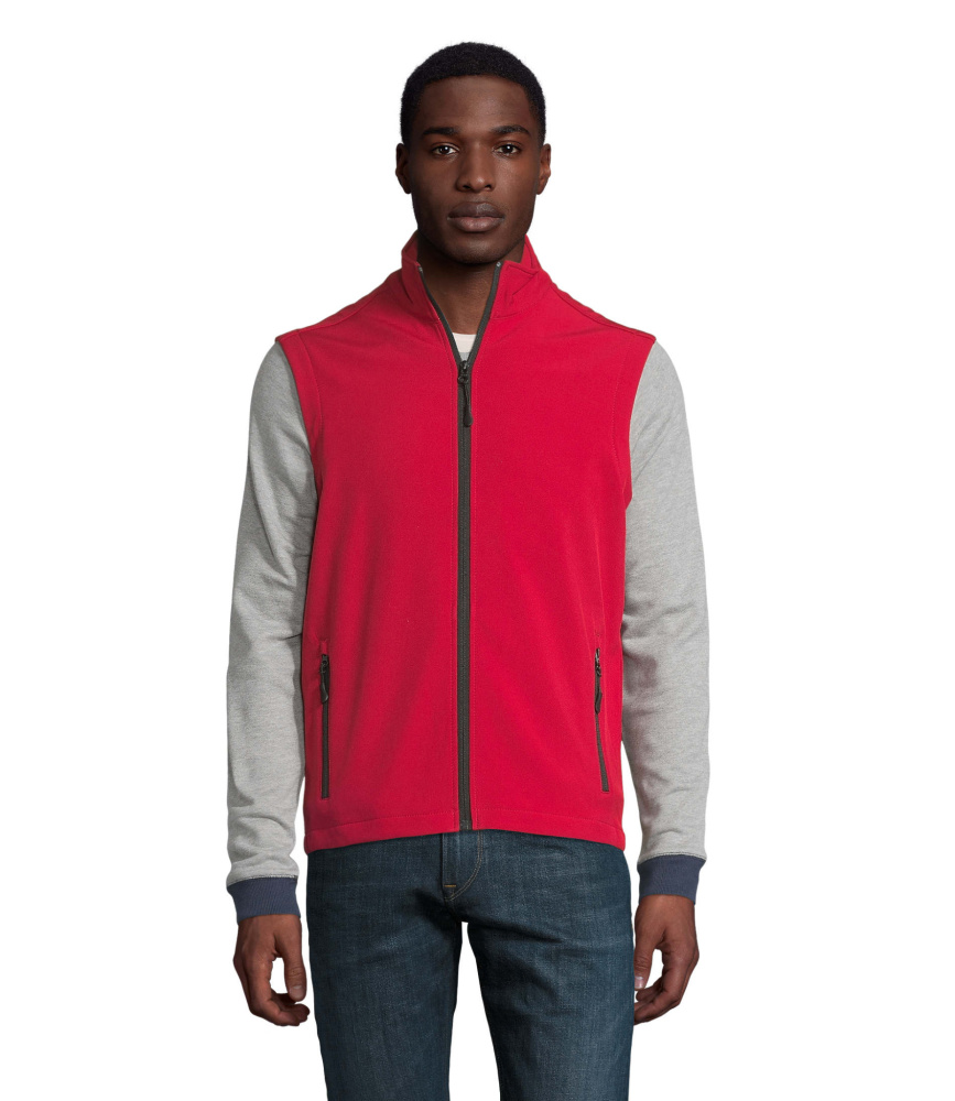 Logotrade promotional gift picture of: RACE BW MEN SOFTSHELL