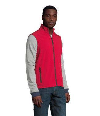 Logo trade promotional items image of: RACE BW MEN SOFTSHELL