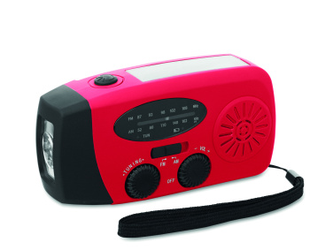 Logo trade promotional gifts picture of: Portable radio SOS with LED torch