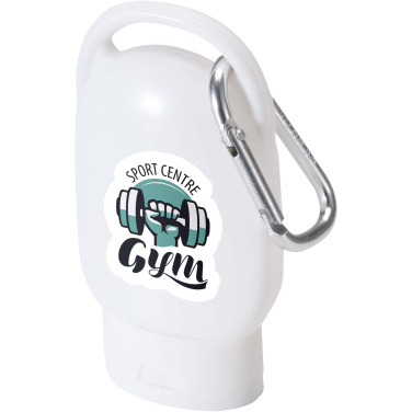 Logotrade corporate gift image of: Rosie SPF 30 suncream with carabiner