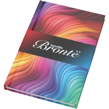 Logo trade corporate gift photo of: Novella Brontë A5 glossy hard cover notebook - 100 sheets