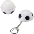 Rami football-shaped vanilla lip balm with SPF 15 and keychain, Black