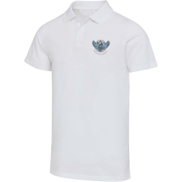 Logo trade promotional items picture of: Graphite 180 g/m² short sleeve unisex OCS organic polo