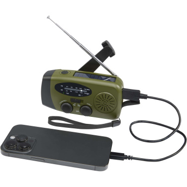 Logo trade promotional merchandise image of: Avior RCS recycled plastic emergency radio