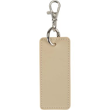 Logo trade promotional giveaways picture of: Resi Plus GRS recycled rectangle charm keychain