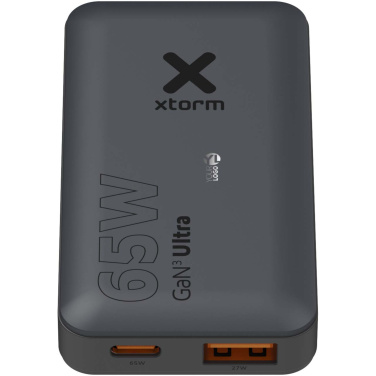 Logotrade promotional merchandise image of: Xtorm 65W fast travel charger with cable and travel case set