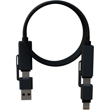 Logo trade corporate gifts image of: SCX.design C59 100W magnetic silicone charging cable