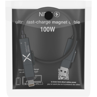 Logo trade corporate gift photo of: SCX.design C59 100W magnetic silicone charging cable