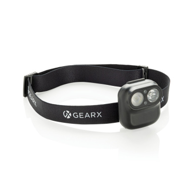Logotrade promotional gift picture of: Gear X RCS rPlastic head torch with motion sensor
