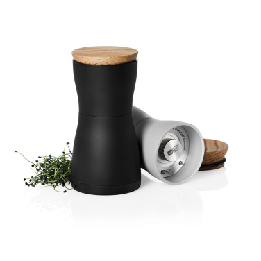 Logo trade promotional item photo of: AdHoc Twin Salt and pepper mill set