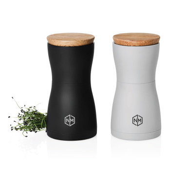 Logo trade promotional gifts image of: AdHoc Twin Salt and pepper mill set