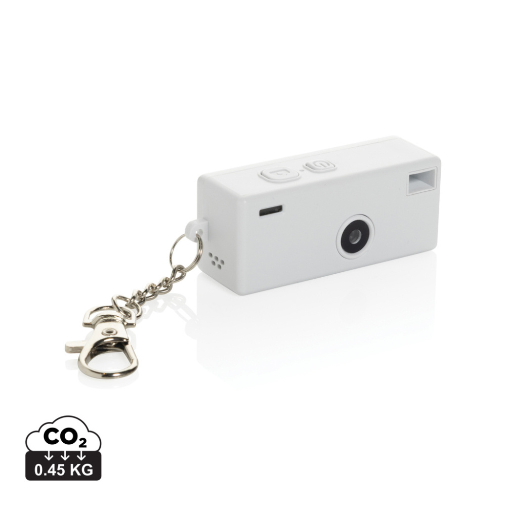 Logotrade promotional merchandise picture of: Cliq it RCS recycled Keychain Camera