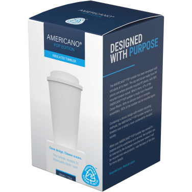 Logo trade promotional merchandise image of: Brite-Americano® POP 350 ml insulated tumbler with spill-proof lid