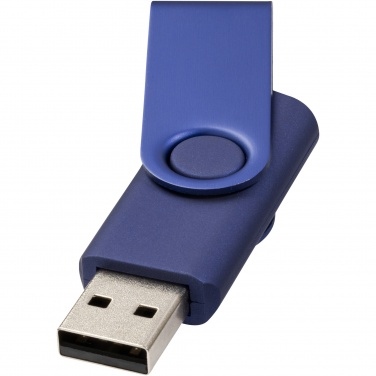 Logo trade reklaamkingid foto: Pööratav metallist 4 GB USB-mälupulk