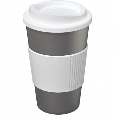 Logo trade reklaamtoote pilt: Americano® 350 ml silikoonist võruga kohvitops