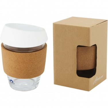Logo trade reklaamkingituse pilt: Lidan 360 ml borosilikaatklaasist termotops silikoonkaanega