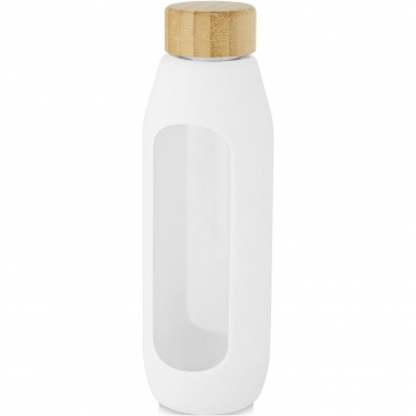 Logotrade meene foto: Tidan 600 ml borosilikaatklaasist pudel silikoonkäepidemega