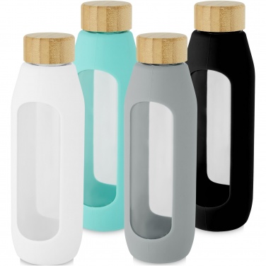 Logotrade ärikingi foto: Tidan 600 ml borosilikaatklaasist pudel silikoonkäepidemega