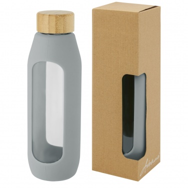 Logo trade ärikingitused foto: Tidan 600 ml boorsilikaatklaasist pudel silikoonkäepidemega