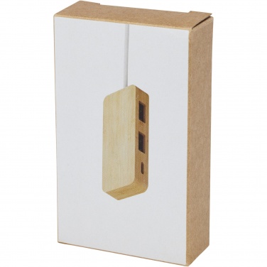 Logo trade reklaamkingi pilt: Tapase bambusest USB-jaotur
