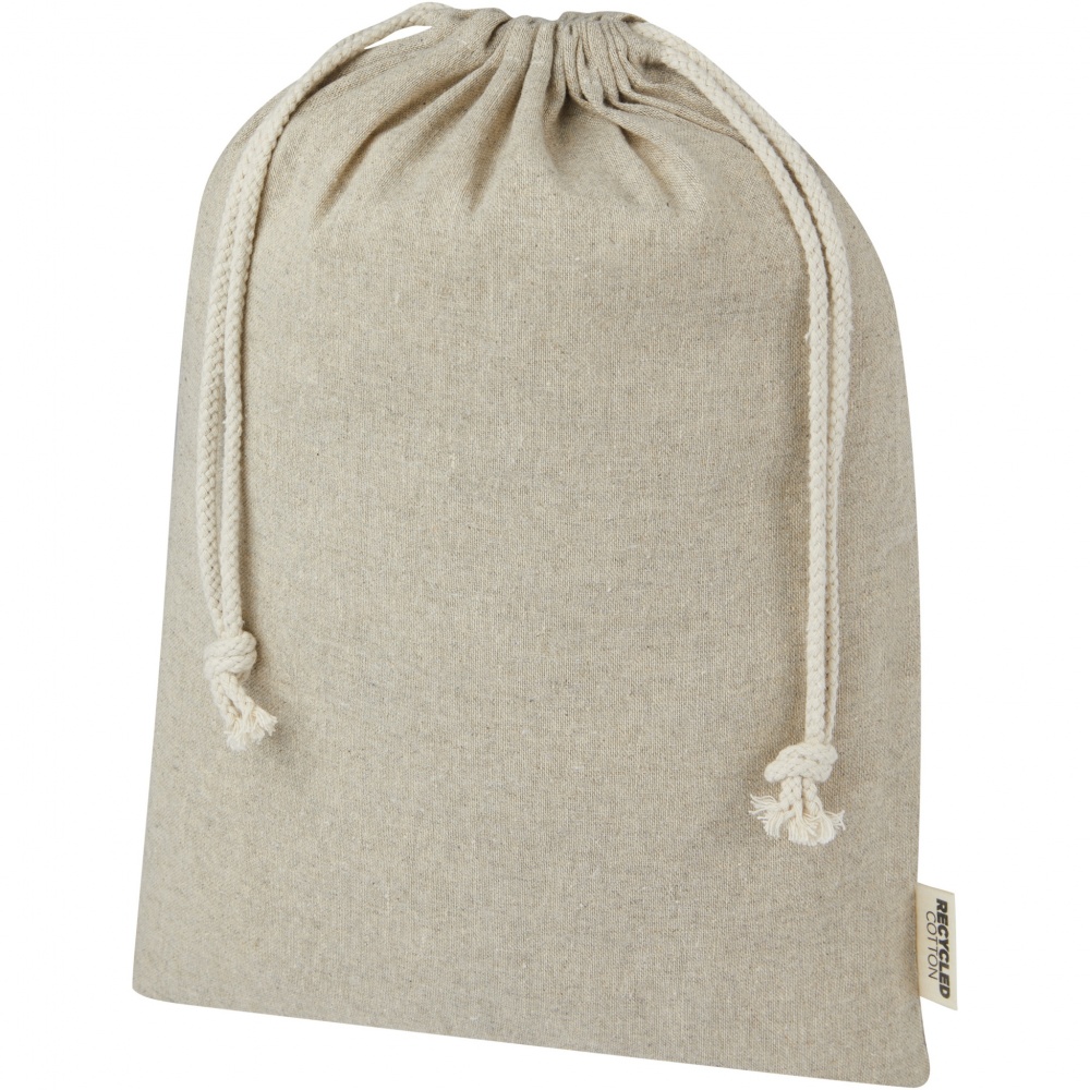 Logotrade reklaamkingid pilt: Pheebs 150 g/m² GRS taaskasutatud puuvillast kingikott suur 4L