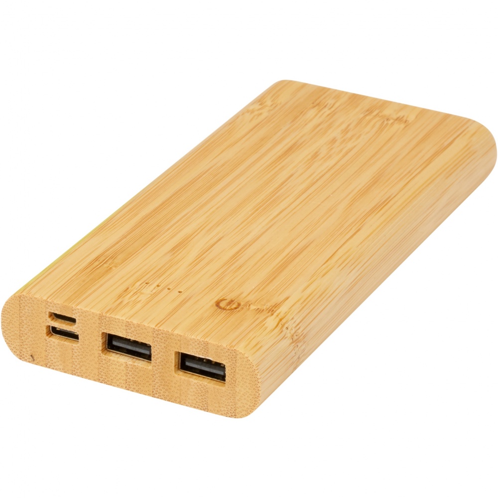 Logotrade ärikingituse foto: Tulda 10 000 mAh bambusest akupank