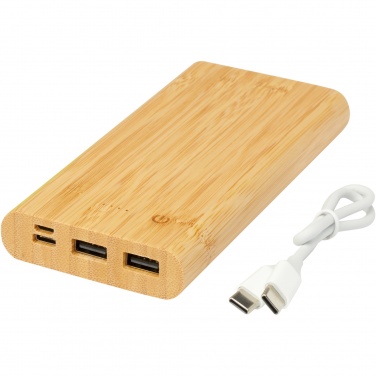 Logo trade reklaamkingi pilt: Tulda 10 000 mAh bambusest akupank