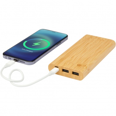 Logotrade firmakingituse foto: Tulda 10 000 mAh bambusest akupank