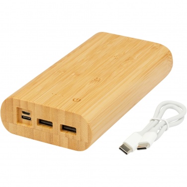 Logo trade reklaamkingi pilt: Tulda 20 000 mAh bambusest akupank