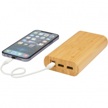 Logotrade meened pilt: Tulda 20 000 mAh bambusest akupank