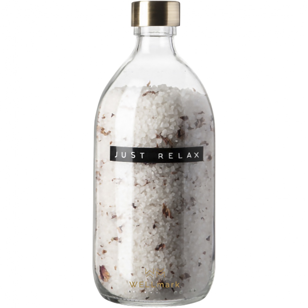 Logo trade reklaamkingituse pilt: Wellmark Just Relax 500 ml vannisool – roosilõhn