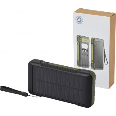 Logo trade reklaamtoote pilt: Soldy 10 000 mAh RCS taaskasutatud plastist päikesedünamo jõupank 