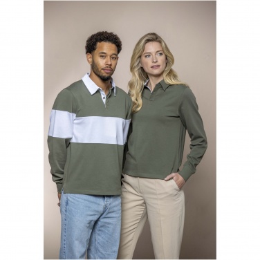 Logotrade firmakingitused pilt: Clyde unisex orgaaniline ragbi polo dressipluus